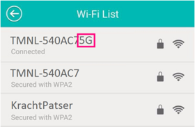 WiFi lijst