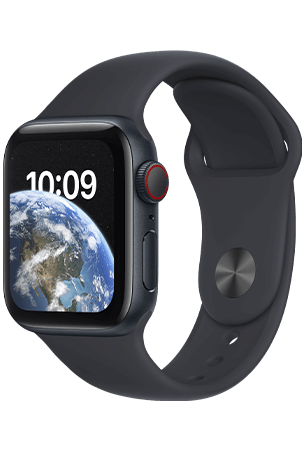 Apple Watch SE Aluminium Case - Sportband 40mm Zwart