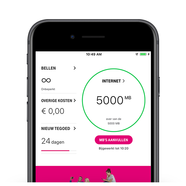 Op het randje adverteren Klas My T-Mobile app | T-Mobile